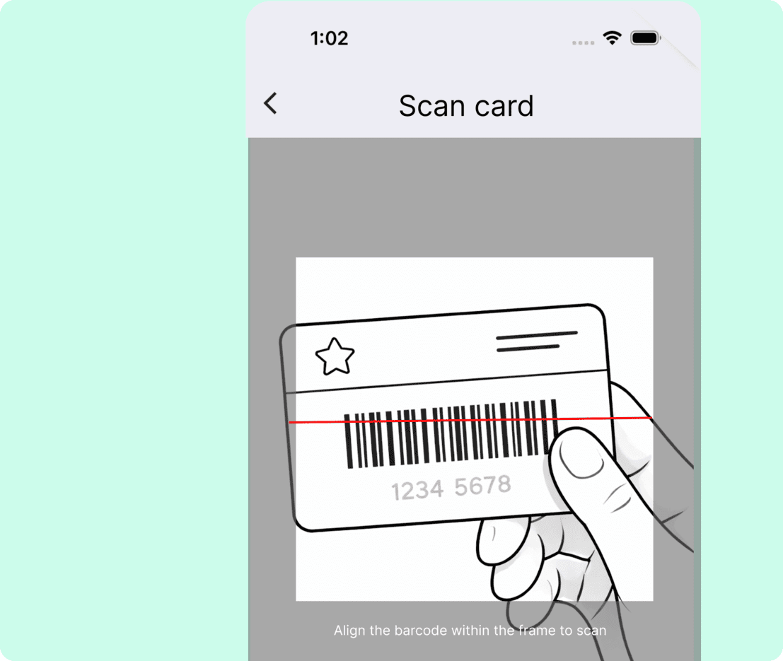Scan your physical card or import from an image