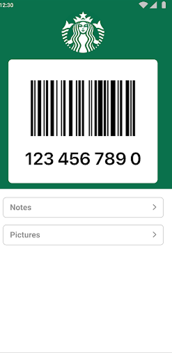 screenshot of card